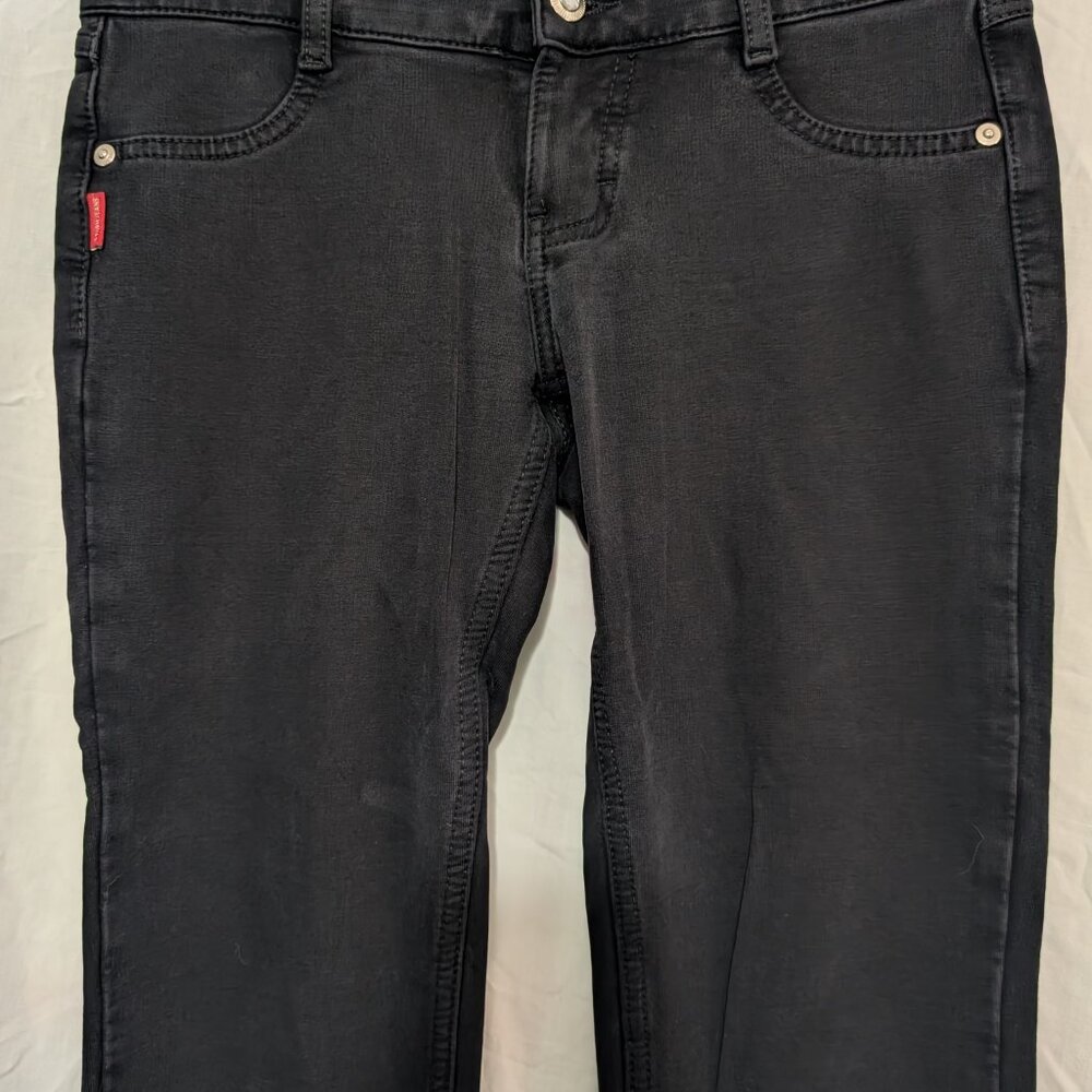 Black Low Rise Skinny Jeans, Size 40 Stretch - Picture 2 of 13